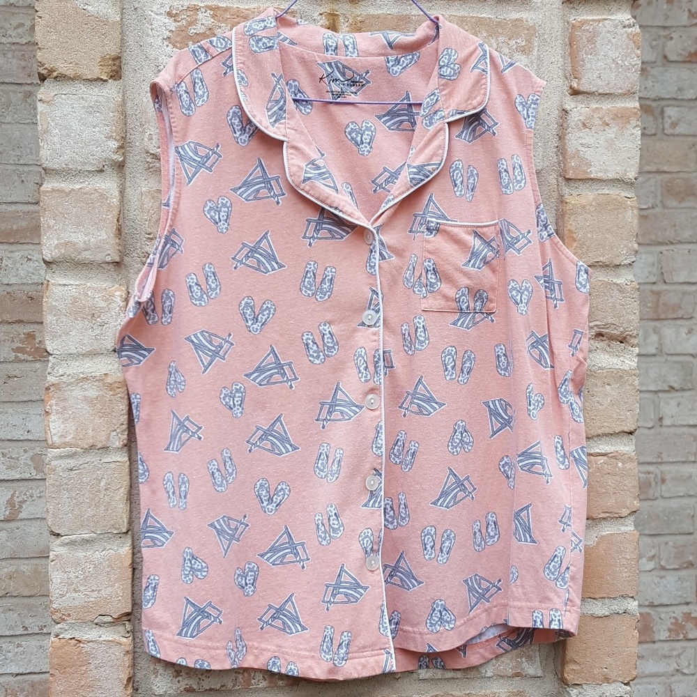 Kim Rogers pajama top sleeveless L